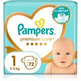 Pampers Premium Care Size 1 scutece de unică folosință 2-5 kg 72 buc