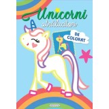 Unicorni stralucitori. De colorat (bleu)/***