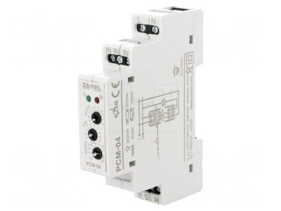 Timer Programabil SPDT 230VAC 16A IP20 PCM-04 foto