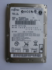 HDD FUJITSU 60GB model MHT2060AT interfata IDE foto