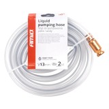 Furtun transfer si golire combustibil, apa si lichide, cu pompa din cupru AMiO, diametru 12mm, lungime 180cm, debit pana la 20 l/min