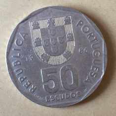 Portugalia 50 escudos 1986