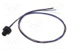 Conector M12 soclu tată 4 pini 4A 250V IP67 drept cablu LUTRONIC 0.5m