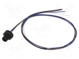 Conector M12 soclu tată 4 pini 4A 250V IP67 drept cablu LUTRONIC 0.5m