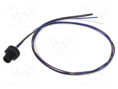 Conector M12 soclu tată 4 pini 4A 250V IP67 drept cablu LUTRONIC 0.5m