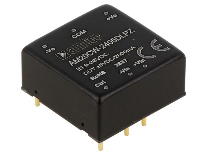 Convertor DC/DC 20W, 9&divide;36VDC, 5VDC