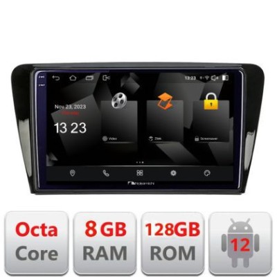 Navigatie Skoda Rapid Seat Toledo 2013+Android Octa Core Qualcomm 2K Qled 8+128 DTS DSP 360 4G Optical CarStore Technology foto