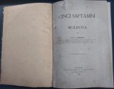 ION P. LICHERDOPOL - CINCI SAPTAMANI IN MOLDOVA (BUCURESCI, CAROL GOBL 1895) [CU 4 PLANSE REPREZENTAND "MOLUSCE ADUNATE"]