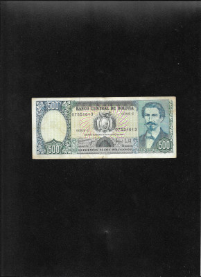 Bolivia 500 pesos bolivianos 1981 seria07551613 foto