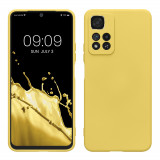 Husa kwmobile pentru Xiaomi Redmi Note 11 Pro Plus 5G, Silicon, Galben, 58097.165, Carcasa