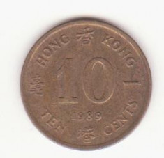 Hong Kong 10 cen?i 1989 - KM# 55, Schon# 41 foto
