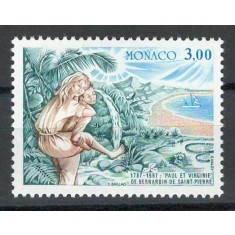 Monaco 1987 Mi 1834 MNH - 200 de ani Paul et Virginie de Jacques Henri Bernardin