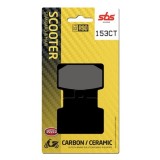 SBS - Plăcuțe de fr&acirc;nă 153CT pentru scuter (Carbon / Ceramic)