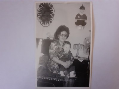 Fotografie dimensiune CP cu femeie și băiețel foto