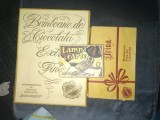 3 CUTII 1 LAMPA CARTE 2BOMBOANE DE CIOCOLATA EXTRA FINE INTREPRINDEREA DE PRODUSE ZAHAROASE BUCURESTI BOMBOANE FINE DE CIOCOLATA