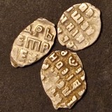 Lot 4 Kopeici Argint Petru cel Mare (1682-1725) Rusia - Monede Medievale