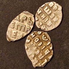 Rusia Kopeica Petru Cel Mare (1682-1725) Argint Lot.4