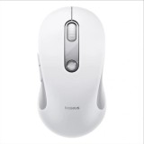 Mouse Wireless Baseus F02, 1600DPI, BT / Wi-Fi, Alb B0203302