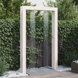 vidaXL Duș exterior Alb 137 x 23 x 226 cm Lemn masiv de pin 886341