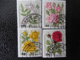 Serie timbre flora flori plante Berlin stampilate timbre filatelice postale, Stampilat