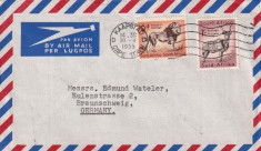 FILATELIE TEMATICA - PLIC AFRICA DE SUD TEMATICA FAUNA AIRMAIL