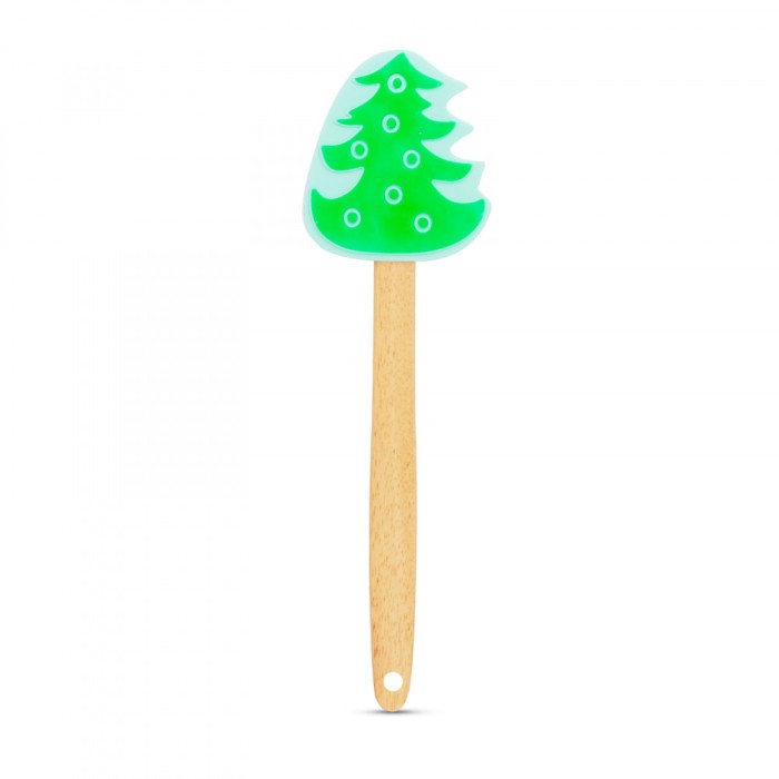 Spatulă din silicon - pom de Crăciun - 29 x 7,6 cm