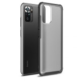 Husa Plastic - TPU Tech-Protect HYBRIDSHELL pentru Xiaomi Redmi Note 10 / Xiaomi Redmi Note 10S, Frost, Neagra