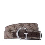 Cumpara ieftin GUESS, Curea barbati cu doua fete Retro Belts, Bej, XS