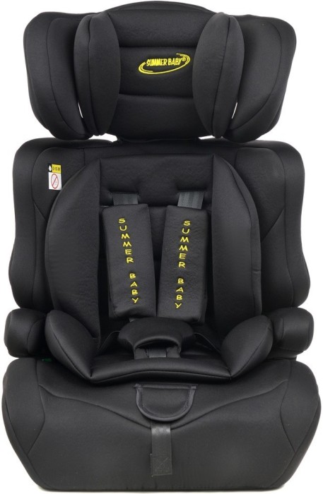 Scaun auto copii 76-150 cm, I-Size, centura in 3 puncte, spatar si tetiera reglabile, orientare in fata, negru
