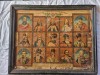 Tablou istoric - Domnitorii Munteniei - litografie pe lemn
