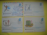 HOPCT PLIC S NR 927 SET 4 PLICURI -OLIMPIADA DE LA MOSCOVA 1980-SPORT - RUSIA -CIRCULAT