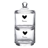 Cumpara ieftin Borcan sticla Heart 10x21 cm