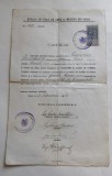 Certificat &ndash; Scoala de meserii, Arad, 1922