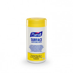 Servetele dezinfectante PURELL Surface R2U, pentru suprafete, 100buc/cutie foto