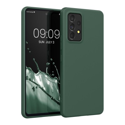 Husa Kwmobile pentru Samsung Galaxy A53 5G, Silicon, Verde, 57808.169 foto