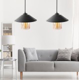 Set 2 lustre 204 Negru 55x25x25 cm