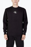 Cumpara ieftin Bluza barbati din molton cu guler rotund si croiala Regular fit negru, 2XL