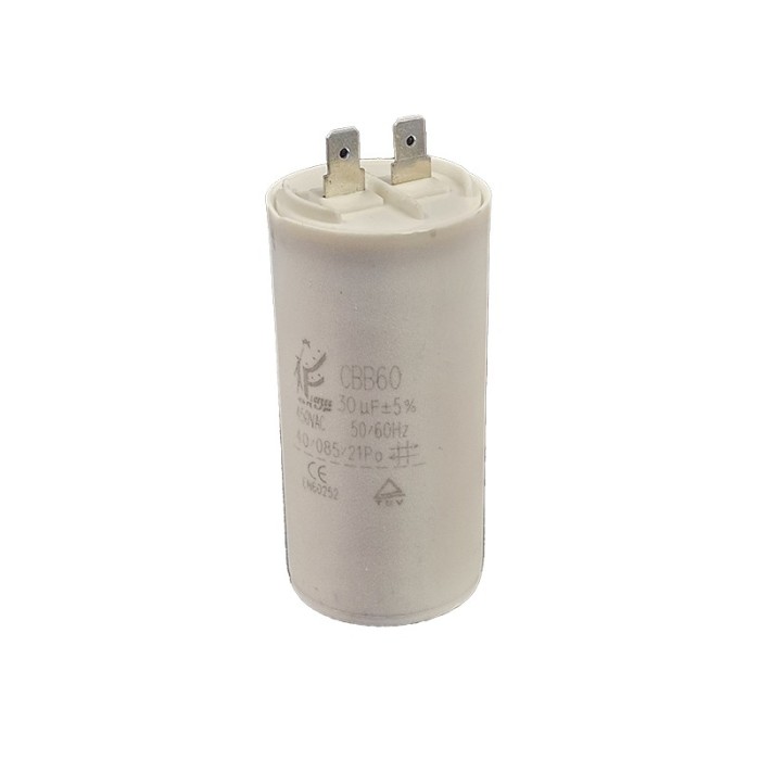 Condensator pornire motor, pentru pompe, CBB60, 450 V, 30 &mu;F