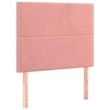 Cumpara ieftin Tablie de pat roz 90x5x118/128 cm catifea