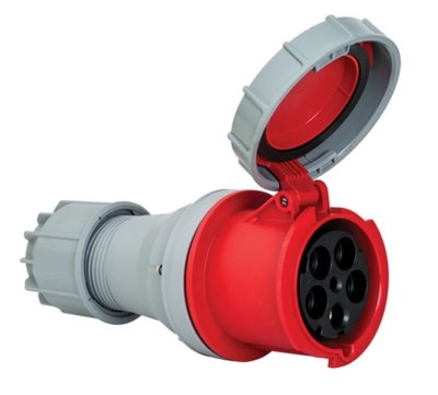 Priza trifazica mobila pe cablu 5 poli 125A 3P+N+E 6h CEE 380V IP67 foto