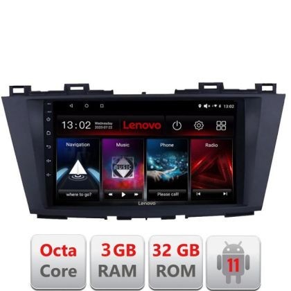 Navigatie Mazda 5 2010-2017 D-117 Octa Core cu Android Radio Bluetooth Internet GPS WIFI DSP 3+32 GB 4G KIT-117 LENOVO LITE CarStore Technology