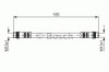 Conducta / cablu frana RENAULT TWINGO I (C06) (1993 - 2012) BOSCH 1 987 476 711