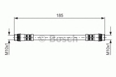 Conducta / cablu frana RENAULT TWINGO I (C06) (1993 - 2012) BOSCH 1 987 476 711 foto