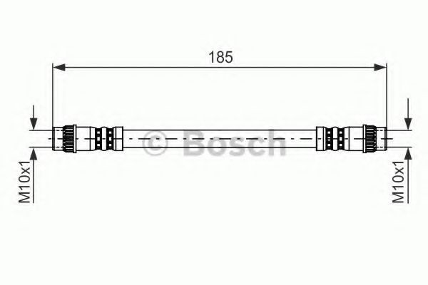 Conducta / cablu frana RENAULT TWINGO I (C06) (1993 - 2012) BOSCH 1 987 476 711