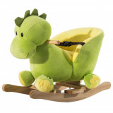 HOMCOM, balansoar dragon copii 60x33x45cm, verde si galben | Aosom Ro