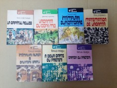 8 vol. colectia "Cartea de Vacanta" (Fanus Neagu Cartea cu prieteni Intamplari aiurea, Matematica, Jerome Vacanta cu copiii mei, La capatul peluzei)