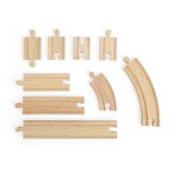 Set sine drepte si curbe (24 piese), BigJigs Toys