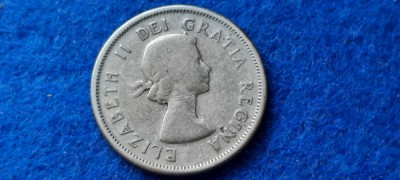 CANADA 25 CENTS 1956 foto