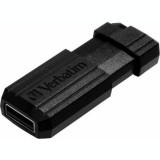 Cumpara ieftin Memorie USB 2.0 64GB VERBATIM PINSTRIPE negru 49065, 64 GB
