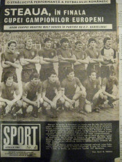 Revista Sportul (aprilie 1986) - Steaua Bucuresti in finala CCE foto